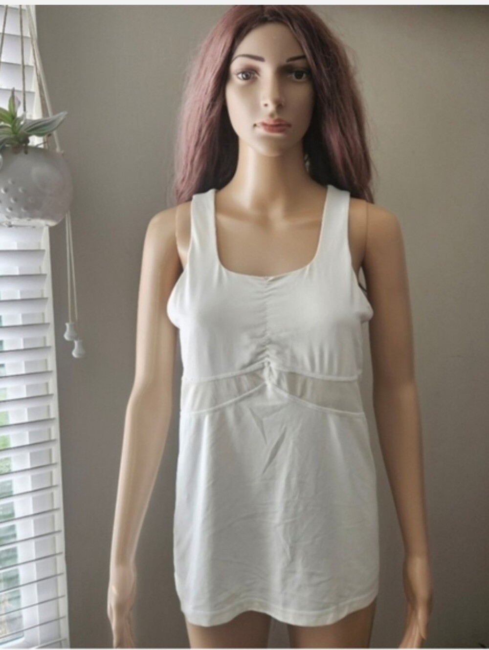 Lululemon Tank Top Cream Size 10 Ling Line